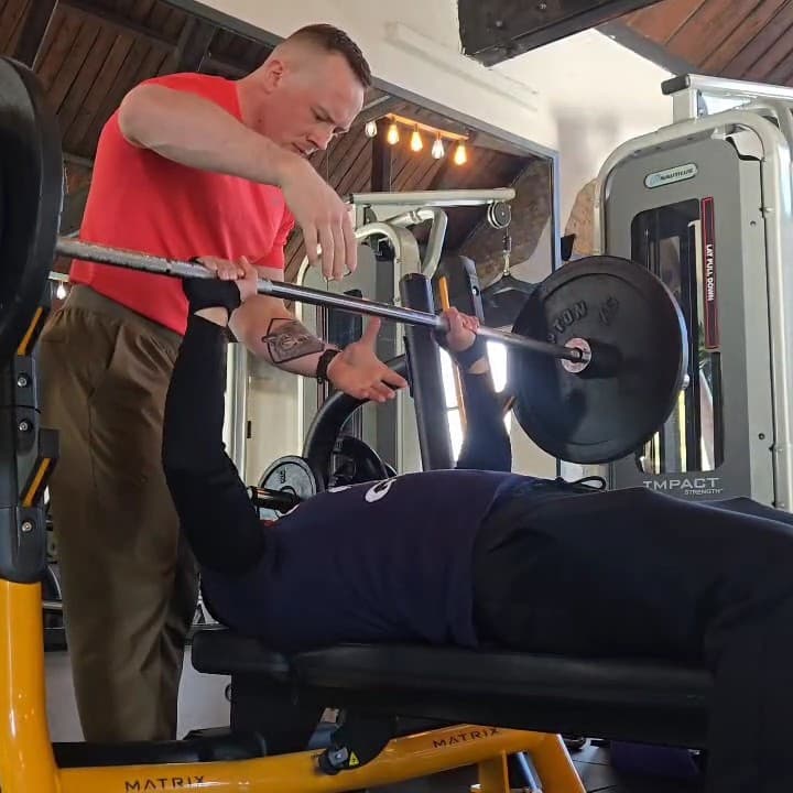 Asim. First 100 kg bench press at 50.