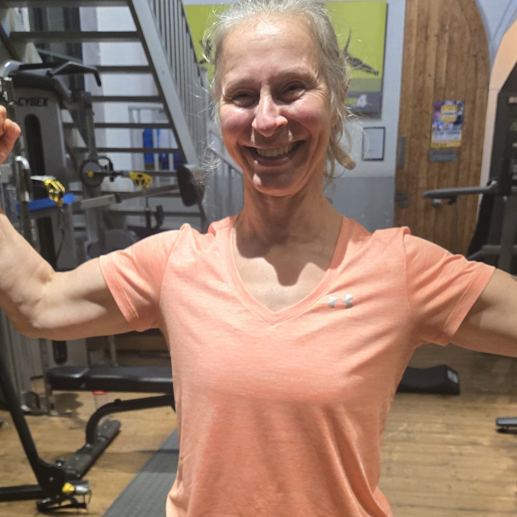 Dom. Started in her 60s. Five years later, the best shape of her life.