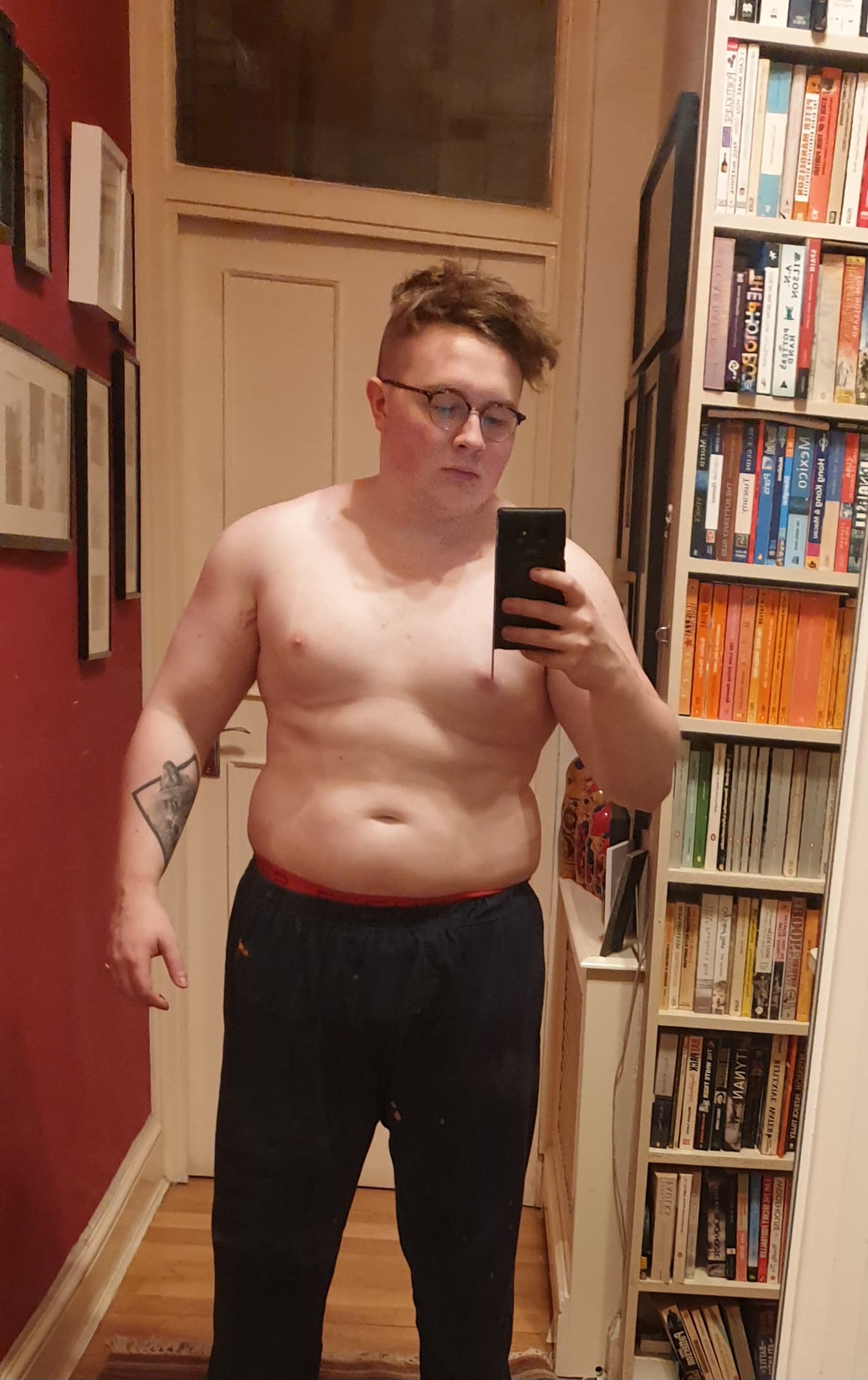 Harry, pre-transformation. Heavier, sedentary software-engineer years.